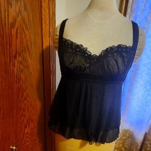 Elegant Black Lace babydoll Lingerie
